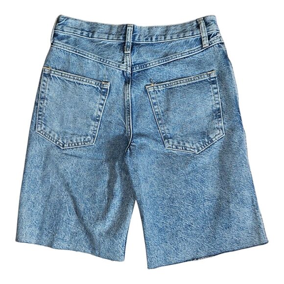 We The Free People Big Sur Coast Boyfriend Shorts Distressed 24 Raw Edge Hem - Picture 3 of 9